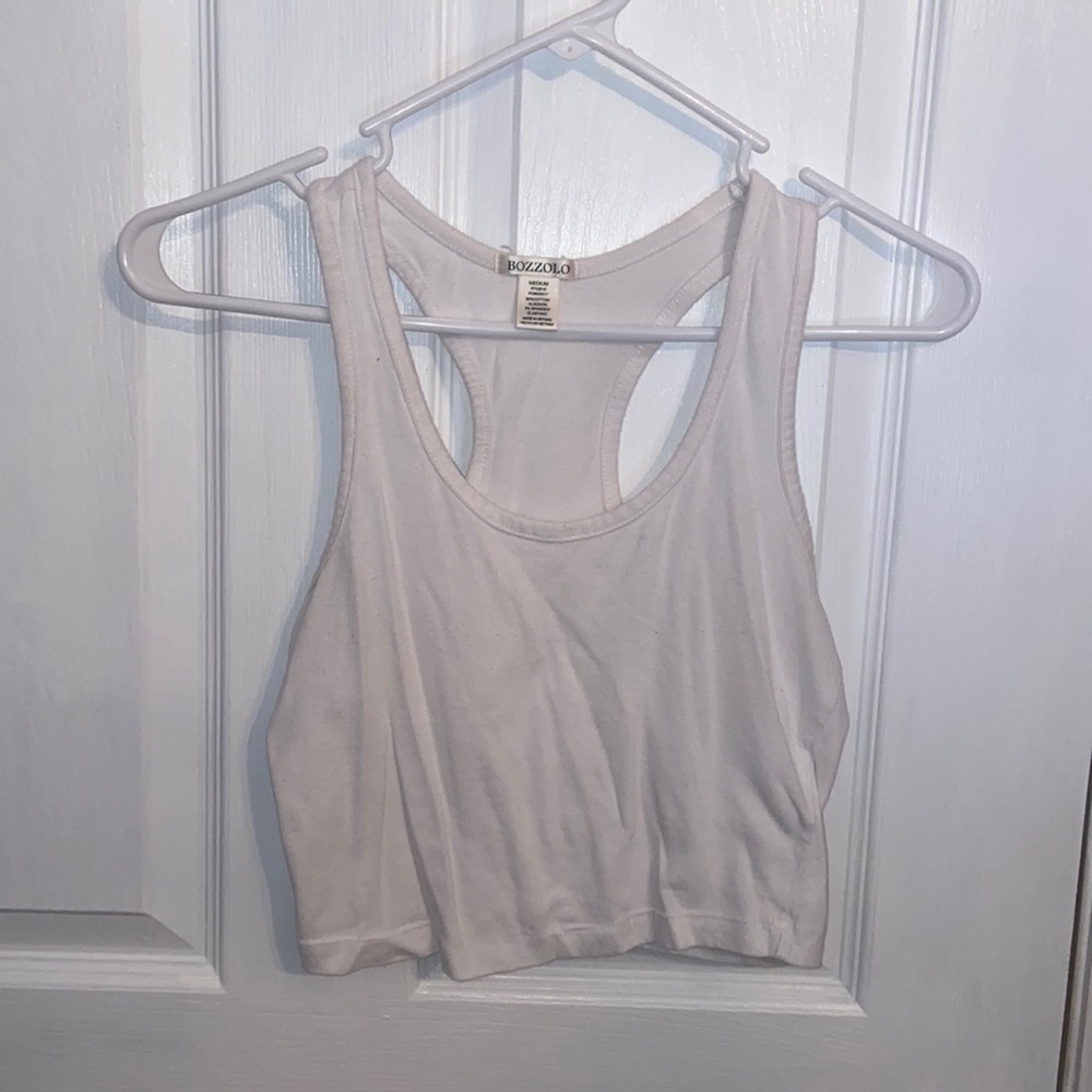 Cropped white tank